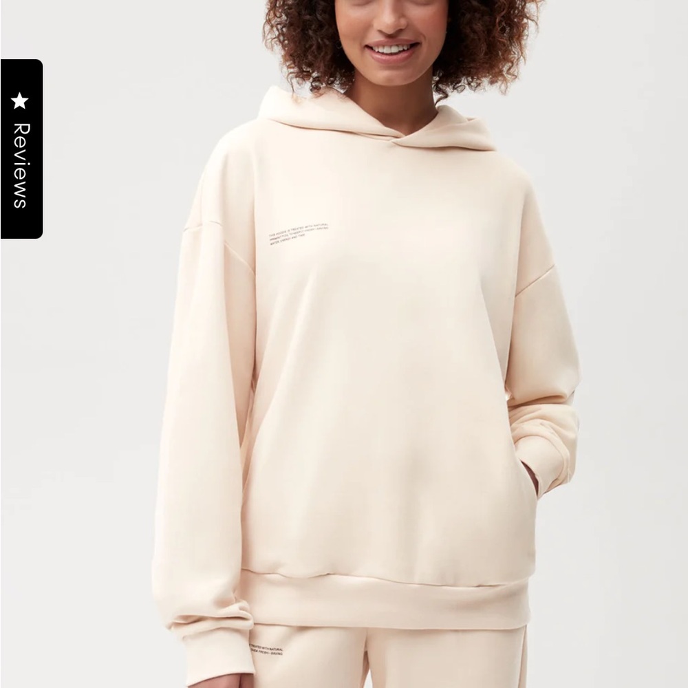 Pangaia midweight 365 hoodie in sand size XS